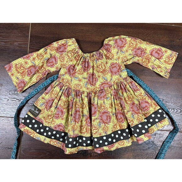Matilda Jane Girls Size 2 Lovely West Palm Peasant Top! You and Me Line! - Picture 6 of 6